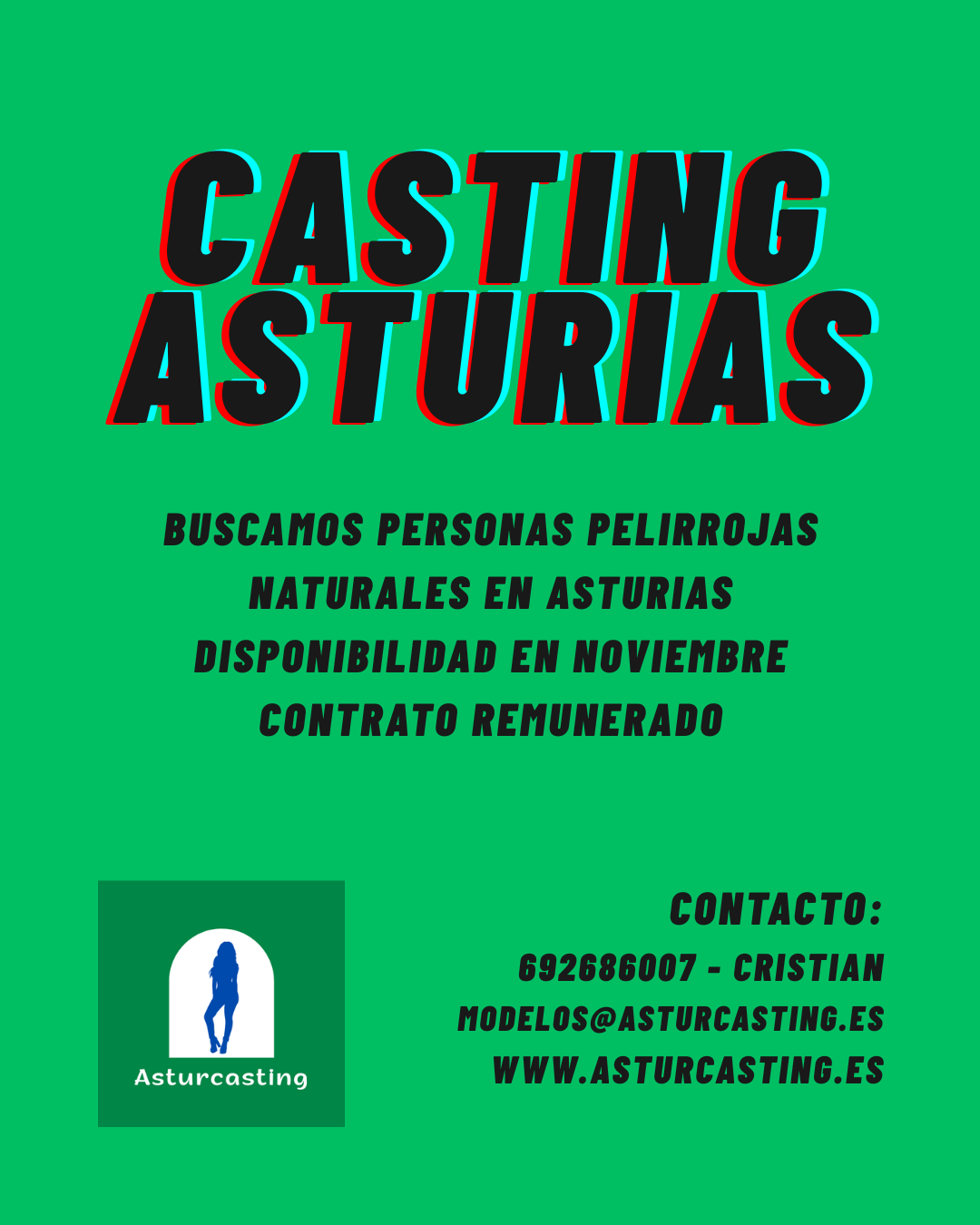 Casting pelirrojos naturales